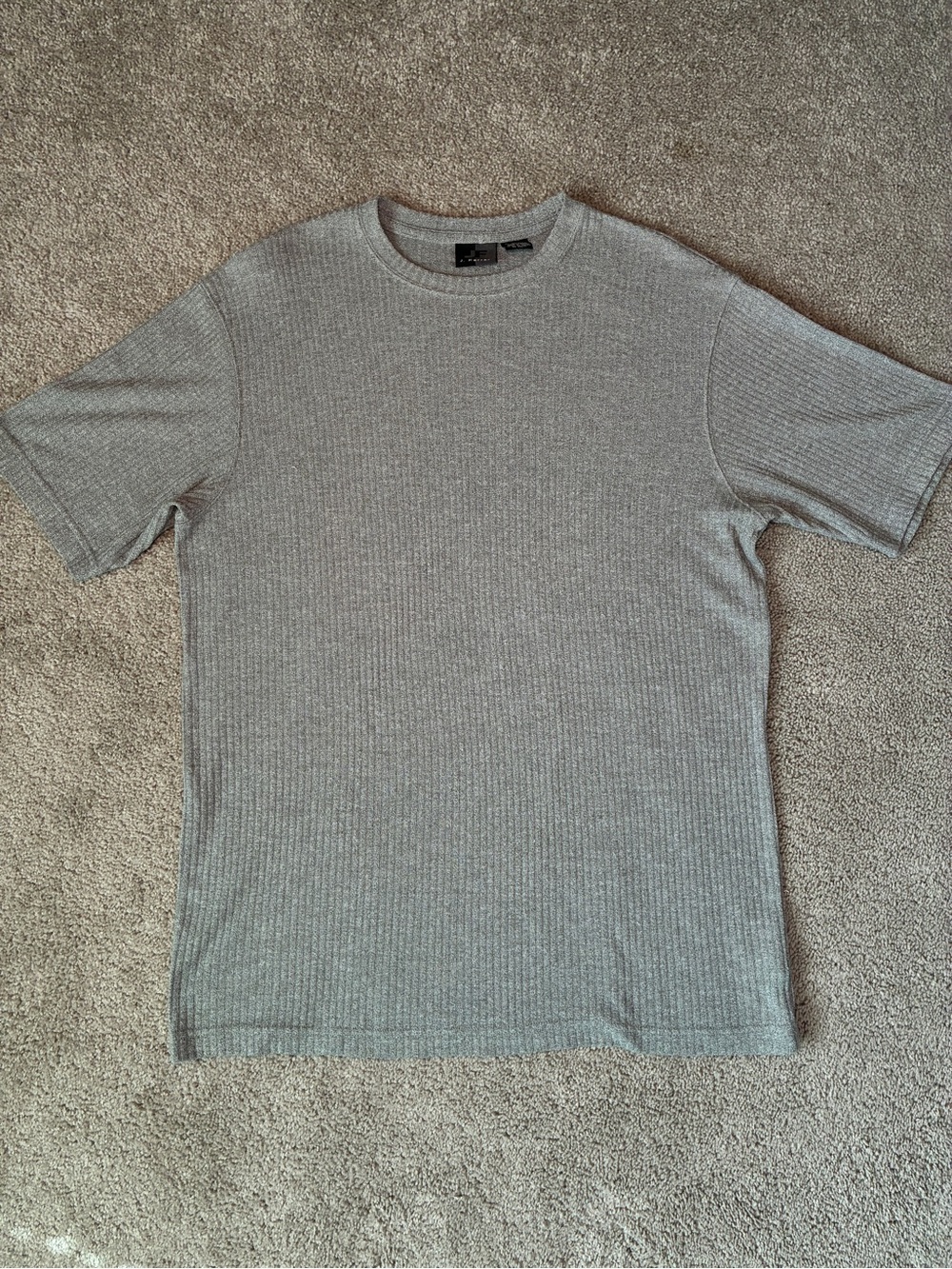 J. Ferrar Ribbed Knit Short Sleeve Medium